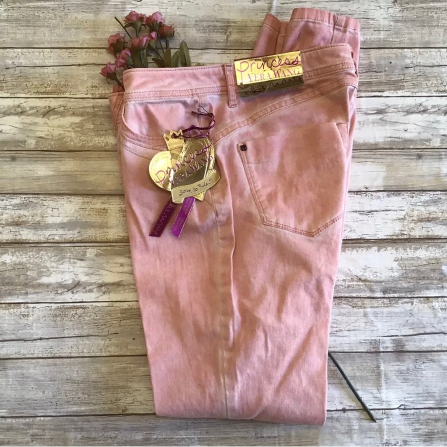 Princess Vera Wang Women’s Pink Wash Skinny Pants Jeans Sz 7 Nwt!